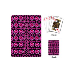 Floral To Be Happy Of In Soul And Mind Decorative Playing Cards Single Design (mini) by pepitasart