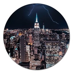 Architecture Buildings City Magnet 5  (round) by Simbadda
