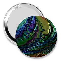 Fractal Art Background Image 3  Handbag Mirrors by Simbadda