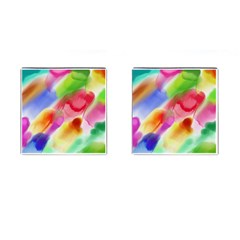 Colorful Watercolors                    Cufflinks (square) by LalyLauraFLM