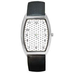 Cycling Motif Design Pattern Barrel Style Metal Watch by dflcprintsclothing