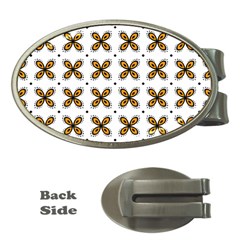 Pattern Orange Money Clips (oval)  by HermanTelo