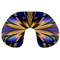 Artwork Fractal Allegory Art Travel Neck Pillow by Sudhe