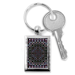 Digital Art Background Design Key Chain (rectangle) by Sudhe