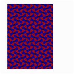 Background Texture Design Geometric Red Blue Large Garden Flag (two Sides) by Sudhe