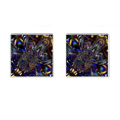 Art Design Colors Fantasy Abstract Cufflinks (square) by Sudhe