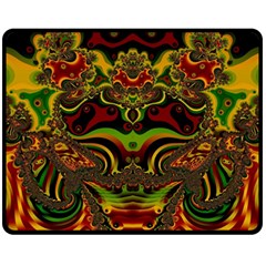Fractal Art Artwork Design Art Pattern Fleece Blanket (medium)  by Pakrebo