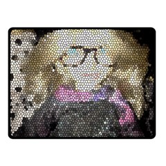 Cat Ears Doll Stained Glass Fleece Blanket (small) by snowwhitegirl