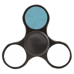Lines Blue Repeating Textile Finger Spinner by Wegoenart