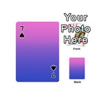 Dot Background Pattern Halftone Playing Cards 54 Designs (Mini) Front - Spade7