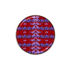 Flowers So Small On A Bed Of Roses Hat Clip Ball Marker (4 Pack) by pepitasart
