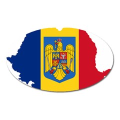 Romania Country Europe Flag Oval Magnet by Sapixe