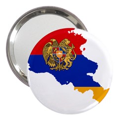 Borders Country Flag Geography Map 3  Handbag Mirrors by Sapixe