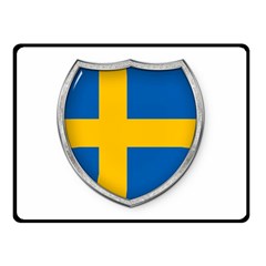 Flag Sweden Country Swedish Symbol Double Sided Fleece Blanket (small)  by Sapixe