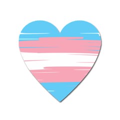 Trans Pride Magnet (heart) by JadehawksAnD