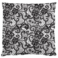 Encaje Large Cushion Case (one Side) by Sobalvarro