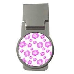 Pink Flower Money Clips (round)  by scharamo