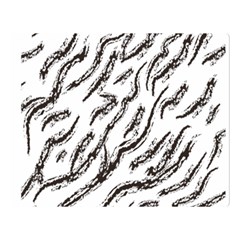 Zebra Double Sided Flano Blanket (large)  by scharamo