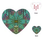 The Most Beautiful Rain Over The Stars And Earth Playing Cards Single Design (Heart) Front