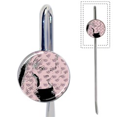 Wide Eyed Girl Pink Book Mark by snowwhitegirl