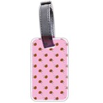 Peach Rose Pink Luggage Tag (two sides) Back