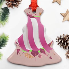 Easter Egg Colorful Spring Color Christmas Tree Ornament (two Sides) by Simbadda