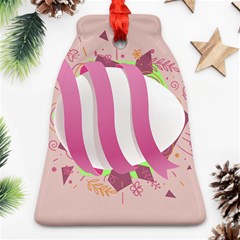 Easter Egg Colorful Spring Color Bell Ornament (two Sides) by Simbadda