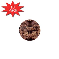 Fractals Abstraction Tla Designs 1  Mini Buttons (10 Pack)  by Simbadda
