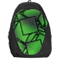 Binary Digitization Null Green Backpack Bag by HermanTelo