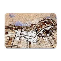 Building Architecture Columns Small Doormat  by Simbadda