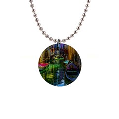 Venice City Italy Architecture 1  Button Necklace by Simbadda