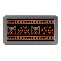 Colorful Bright Ethnic Seamless Striped Pattern Background Orange Black Colors Memory Card Reader (mini) by Vaneshart