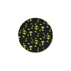 Alien Ufo Pattern Golf Ball Marker (10 Pack) by Vaneshart