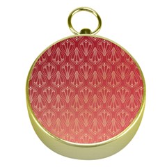 Red Gold Art Decor Gold Compasses by HermanTelo