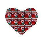 Flag Bermuda Standard 16  Premium Heart Shape Cushions Front
