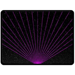 Laser Show Festival Double Sided Fleece Blanket (large)  by HermanTelo