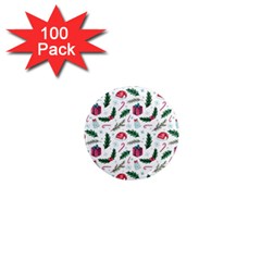 Christmas Background 1  Mini Magnets (100 Pack)  by Simbadda