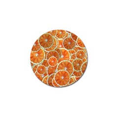 Oranges Background Texture Pattern Golf Ball Marker (4 Pack) by Simbadda