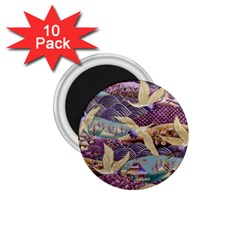 Textile Fabric Cloth Pattern 1 75  Magnets (10 Pack)  by Wegoenart