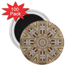 Wood And Wood With Hearts And More Wood Ornate 2 25  Magnets (100 Pack)  by pepitasart