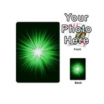 Green Blast Background Playing Cards 54 Designs (Mini) Back