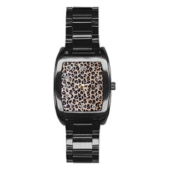 Leopard Stainless Steel Barrel Watch by vintage2030