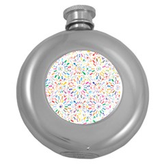 Flowery 3163512 960 720 Round Hip Flask (5 Oz) by vintage2030