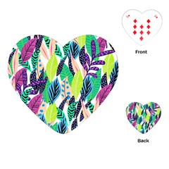 Leaves  Playing Cards Single Design (heart) by Sobalvarro