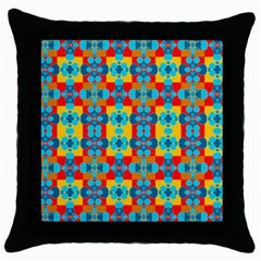 Pop Art  Throw Pillow Case (black) by Sobalvarro