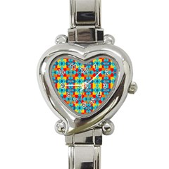 Pop Art  Heart Italian Charm Watch by Sobalvarro