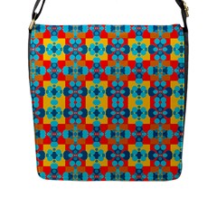 Pop Art  Flap Closure Messenger Bag (l) by Sobalvarro