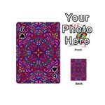 Kaleidoscope  Playing Cards 54 Designs (Mini) Front - Spade6