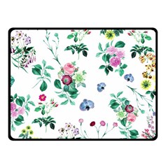 Leaves Fleece Blanket (small) by Sobalvarro
