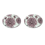 Flowers Cufflinks (Oval) Front(Pair)